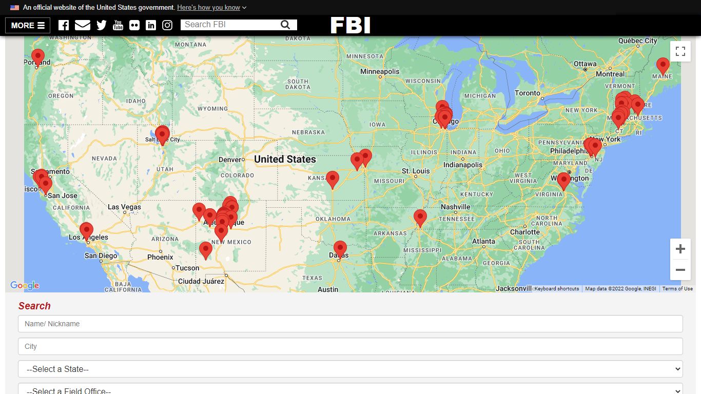 FBI — Bank Robbers Nationwide